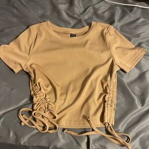 Brown SHEIN crop top